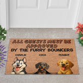 Personalized Pets Doormat - Up to 6 Pets - Decorative Mat - Upload Photo - All guests must be approved by V2