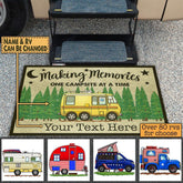 Making Memories One Campsite At A Time - Personalized Doormat