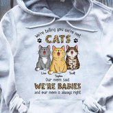 Funny Furry Babies Meowing Personalized T-Shirt TS-PT649