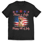 Have A Safe & Happy 4th Of July - Personalized T-Shirt, Gift For Dog Lover - CF-TS1232